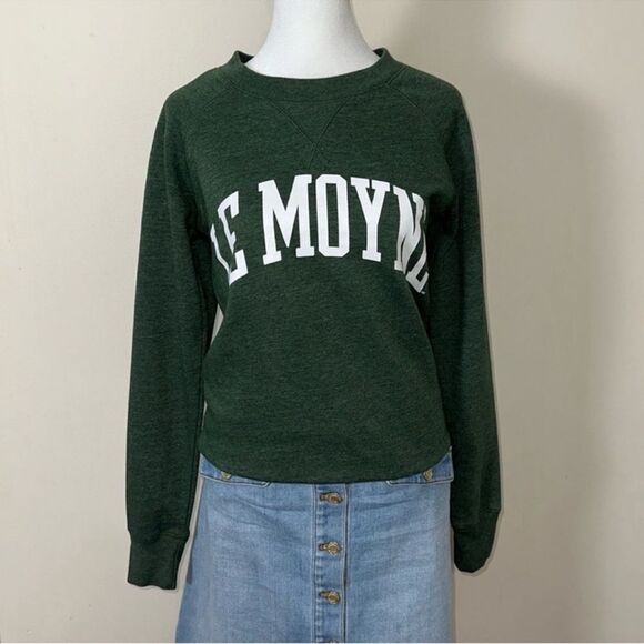 RED SHIRT S LE MOYNE Gear Winter Green White Graphic Crew Pullover Sweatshirt - Picture 1 of 9